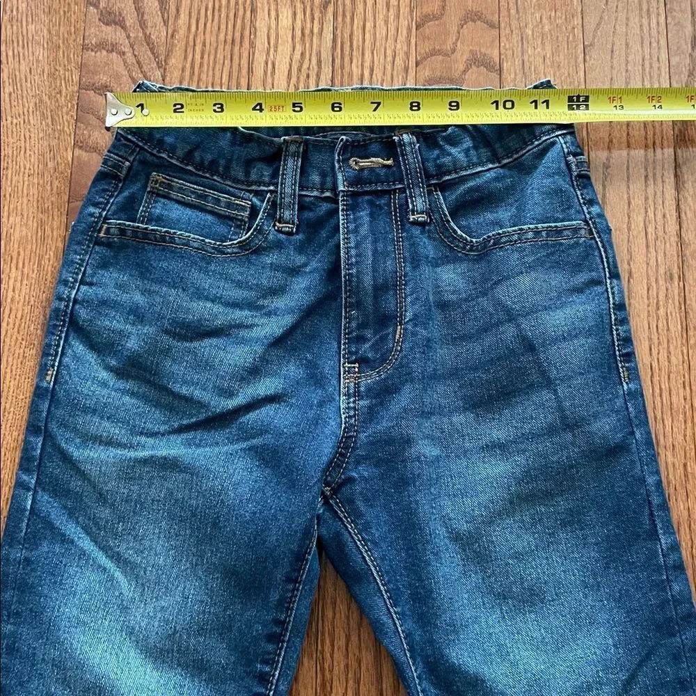 Old Navy Straight Leg Built in Tough Jeans Medium Wash Boy’s Sz 12 Slim